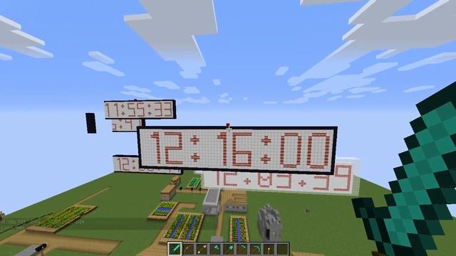 Добавляем кнопку для остановки цифровых часов в Minecraft - программирование на Python смотреть онлайн