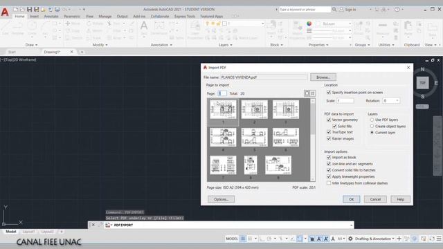Importar PDF a AutoCAD || PDF a DWG || Trucos de AutoCAD смотреть онлайн