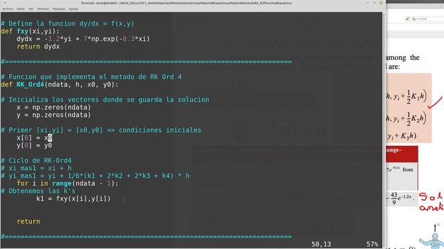 Método de Runge-Kutta Orden 4 en Python смотреть онлайн