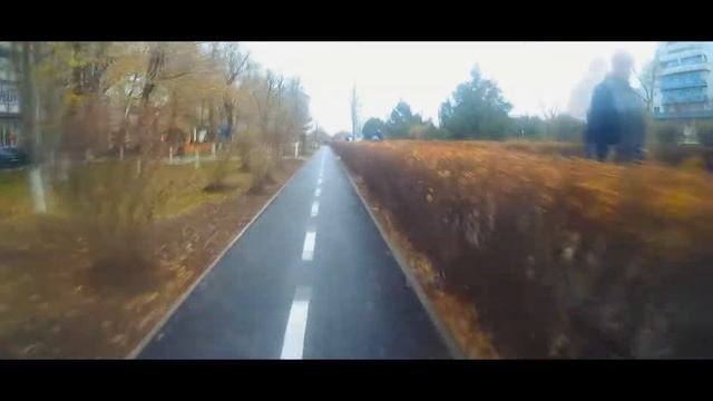 Велопокатушки на новой велодорожке в городе Южный. 1 декабря 2017 смотреть онлайн