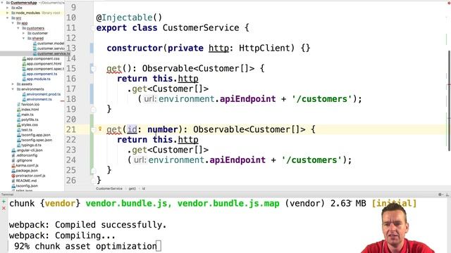 Building a Angular4+ Web App | S4P47 | Using in memory DB and adding getById in CustomerService смотреть онлайн