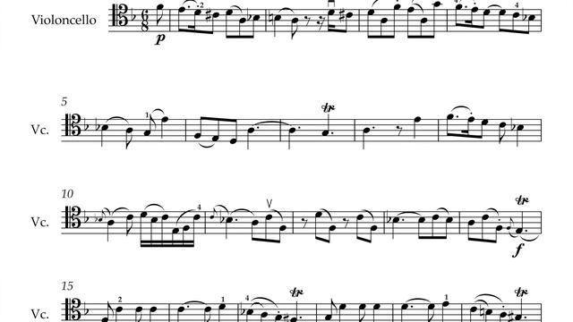 de Fesch: Cello Sonata op.8 No.3, 1st Movt. | Cello Sheet Music | Accompaniment | 63-40-48-56-76-88 смотреть онлайн