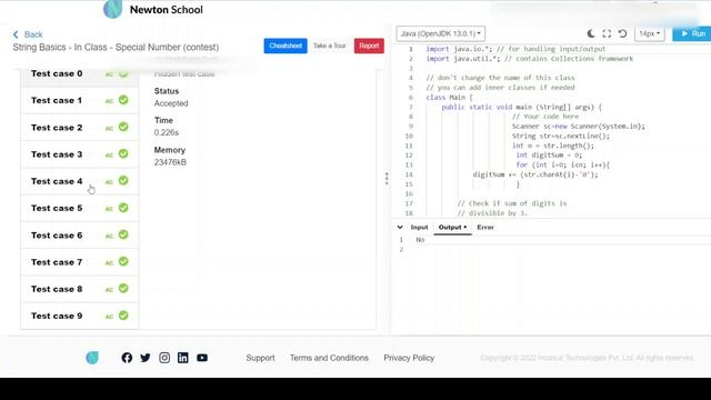 Newton school | Special Number | string interview questions in java | Java top String questions смотреть онлайн