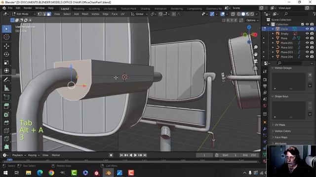 BLENDER_ OFFICE CHAIR (PART 1) смотреть онлайн