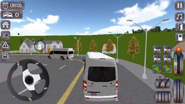 Direksiyonlu Mercedes Sprinter Kornalı Minibüs Dolmuş Oyunu | Android Gameplay HD смотреть онлайн