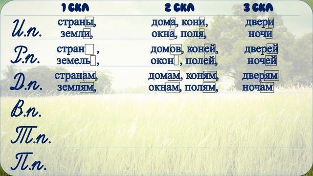 Русский язык. Склонение имён существительных во множественном числе. 4 класс. Урок 38 смотреть онлайн