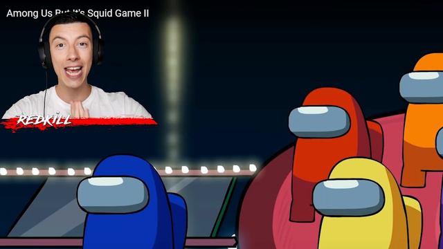 JE RÉAGIS À SQUID GAME AMONG US !! (Les Meilleures Animations) смотреть онлайн