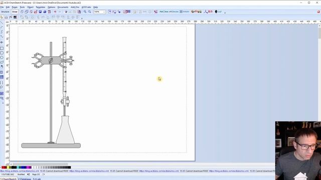 Intro to ChemSketch Part 3 Drawing Lab Equipment смотреть онлайн