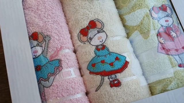 Новогодние подарки. Кухонные махровые полотенца из Турции. смотреть онлайн