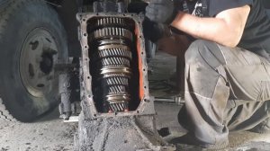 Разбор коробки передач Фотон и хвостовик моста.