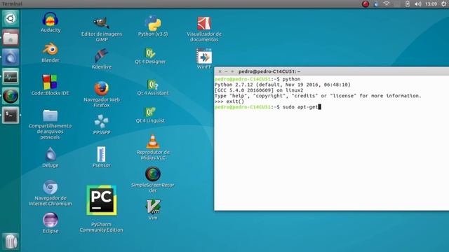 UBUNTU - INSTALAR PIP - GERENCIADOR DE PACOTES смотреть онлайн