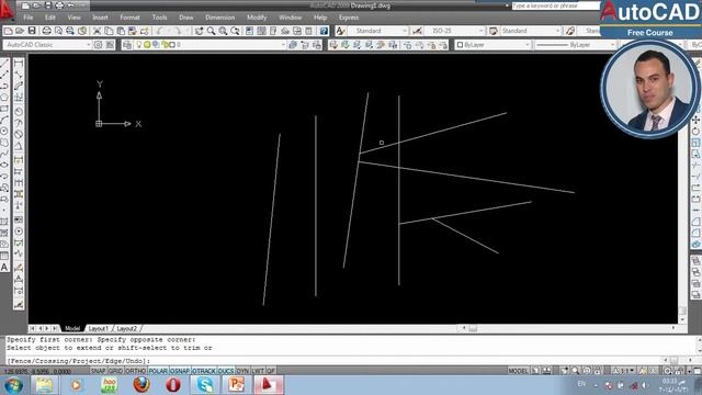 AutoCAD Free Course... (25) Extend смотреть онлайн
