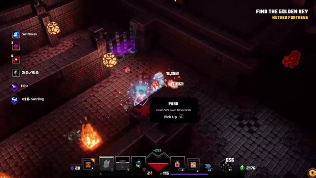 Minecraft Dungeons (Xbox Series X) (Flames of the Nether DLC - Part 5) The Fortress Keys смотреть онлайн