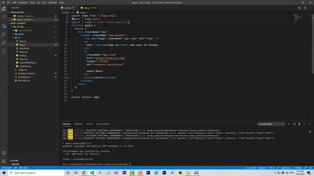 how to make easy notifications on react смотреть онлайн
