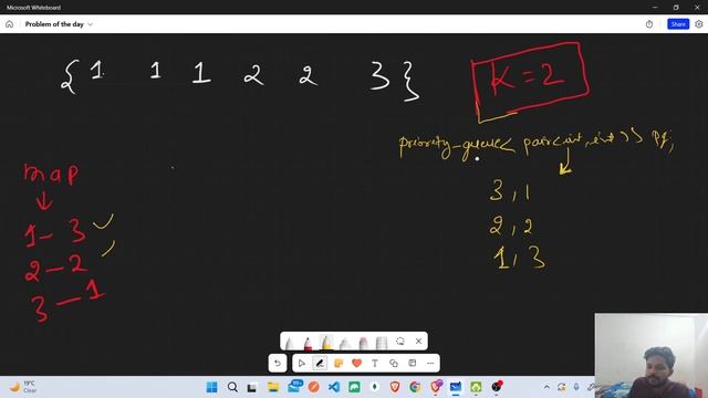 Top K Frequent Elements in Array| Problem of the Day: 05/11/2023 | GFG |Hindi. смотреть онлайн