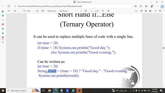14-topic6_selections(if statement) java смотреть онлайн