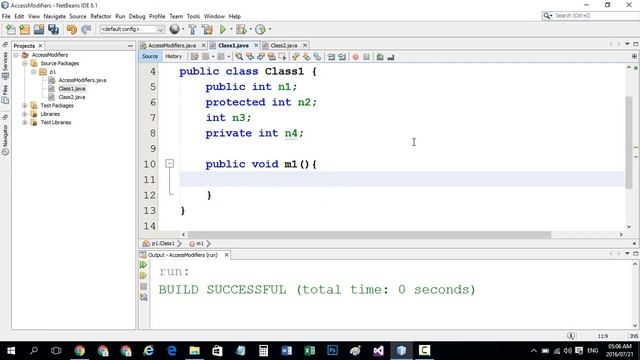 Java Access Modifiers In JAVA netbeans #162 смотреть онлайн