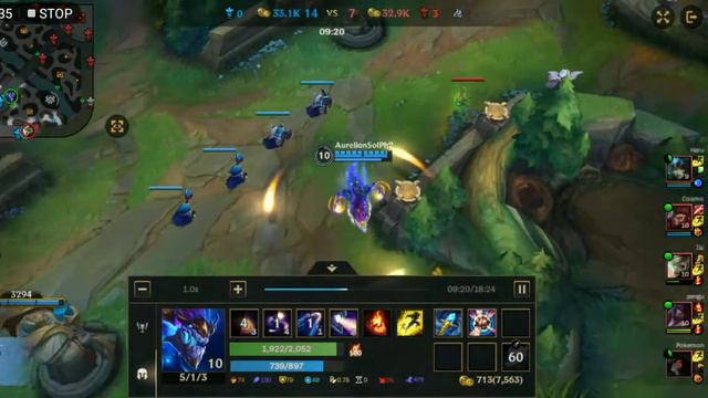 Aurelion sol 12/2/14 Fleet of Foot movement speed build (full commentary) смотреть онлайн