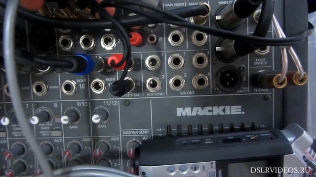 Как подключить рекордер к пульту/ How to plug in recoder Zoom H4N to mixer смотреть онлайн
