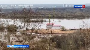 Вода в реке Вятке в районе Кирова поднялась до отметки 371 см