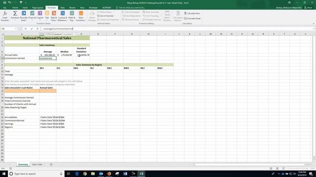 OST 240 Chapter 6 Excel 6 3 Skills Review смотреть онлайн