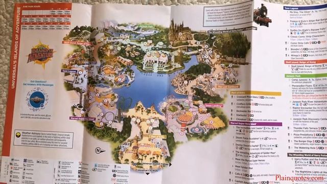 2019 Universal Studios Orlando Map and Islands of Adventure Map смотреть онлайн