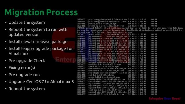 How to Migrate CentOS 7.9 into AlmaLinux 8.5 | Migrate CentOS 7 into AlmaLinux 8 смотреть онлайн