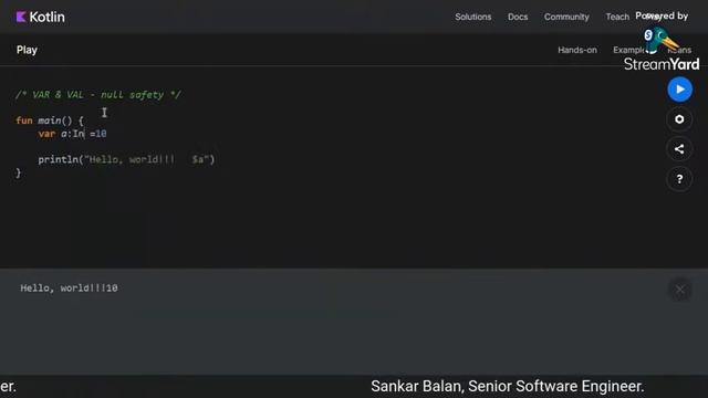 Variable Declaration In Kotlin | Tamil | Part 1 смотреть онлайн
