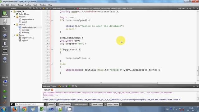 QT C++ GUI Tutorial 20- Database values in QlineEdit or textbox if select Combobox смотреть онлайн