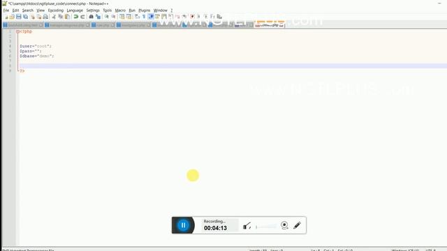 How Connect to MySQL with PHP in XAMPP ( Create a new database) смотреть онлайн