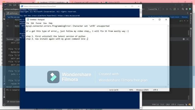 MYSQL.connector programmingError : character set 'Utf8' - python error fixed 2022 смотреть онлайн