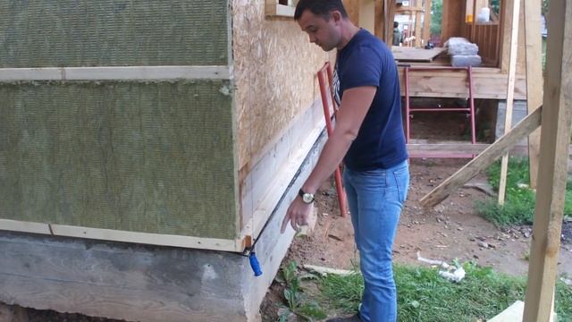 Каркасные дома. Доп.утепление по фасаду. Обрешетка//КХД ГРУПП смотреть онлайн