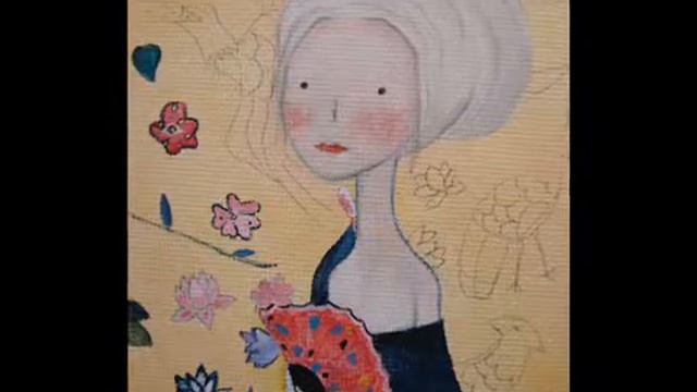 Aliénore painting by Evelyn Santiago.wmv смотреть онлайн