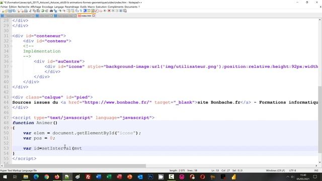 Animer une image au clic sur un bouton Javascript смотреть онлайн