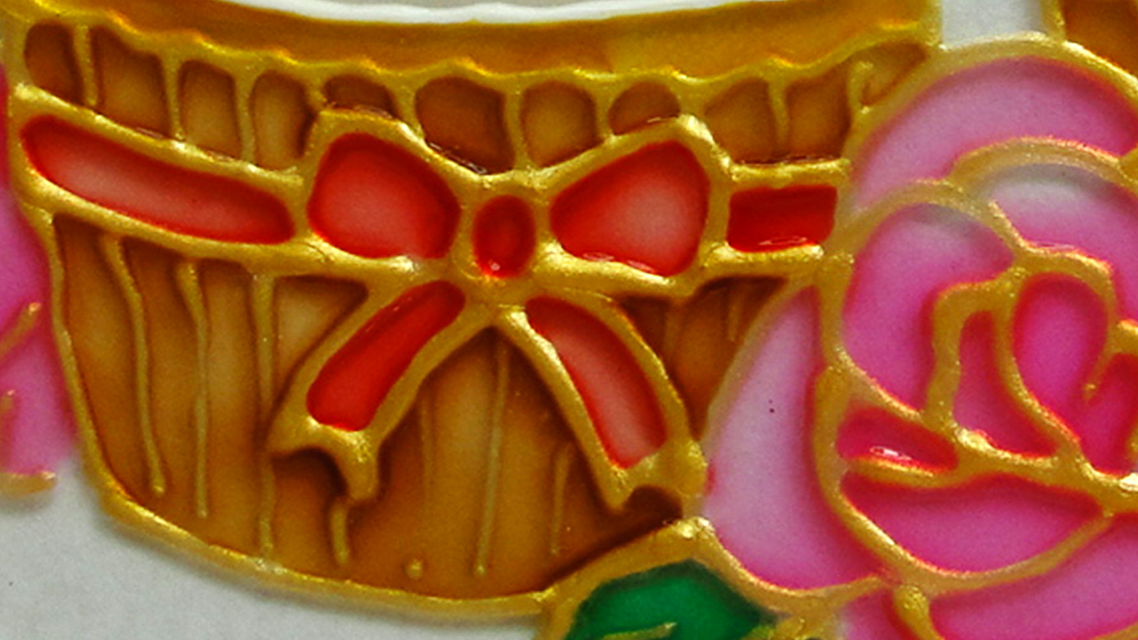 Вишнёвый капкейк с кремом витражными красками/ Роспись стекла витражными красками/ Витражная картина смотреть онлайн