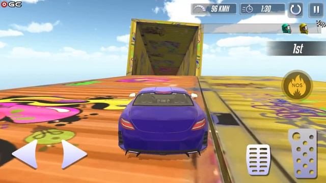 Mega Ramp Car Stunts 2020 - Impossible GT Car Racing Game - Android GamePlay #3 смотреть онлайн