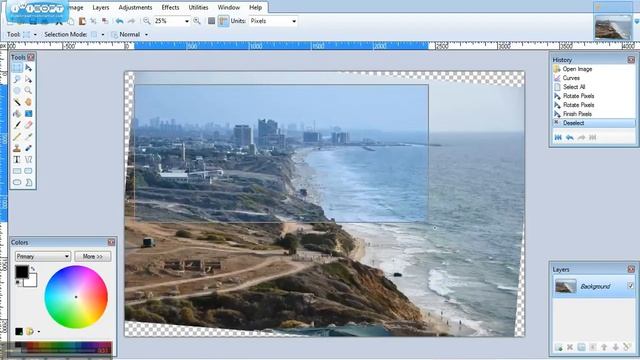 How to straighten and crop an image in Paint.Net смотреть онлайн