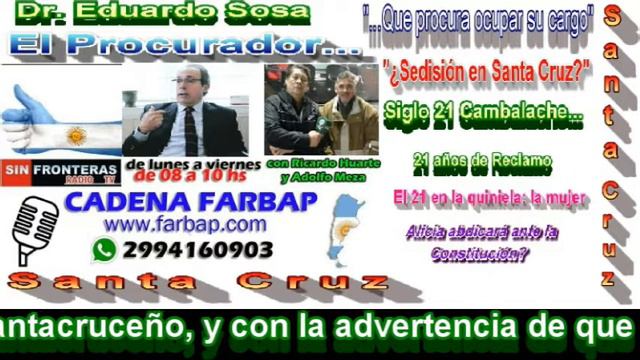 ENTREVISTA SIN FRONTERAS EDUARDO SOSA LA JUSTICIA EN SANTA CRUZ 16-11-2016 смотреть онлайн