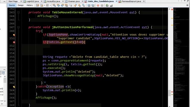 Projet Java#16: Supprimer avec une message de confirmation смотреть онлайн