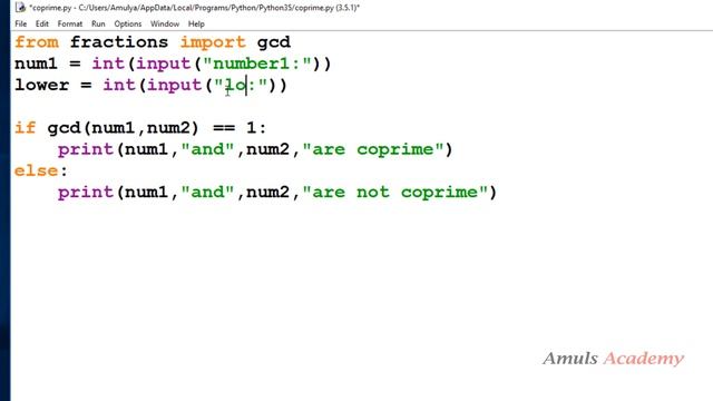 Python Program To Print All The Co Prime Numbers of Specific Number смотреть онлайн