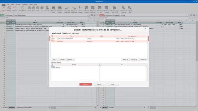 How to use Comparison Wizard to Compare Excel Files смотреть онлайн