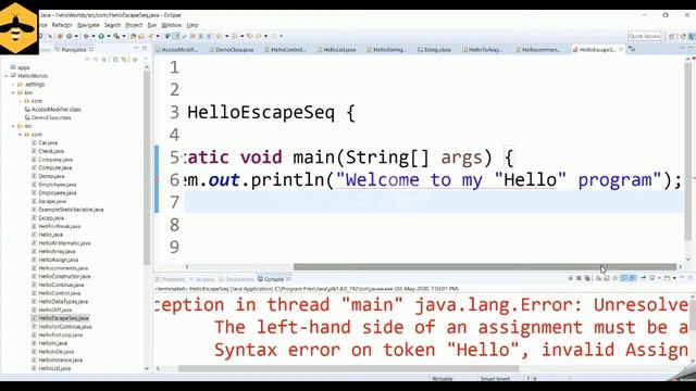 What are escape sequences in Java ? Java tutorial for beginners ! смотреть онлайн
