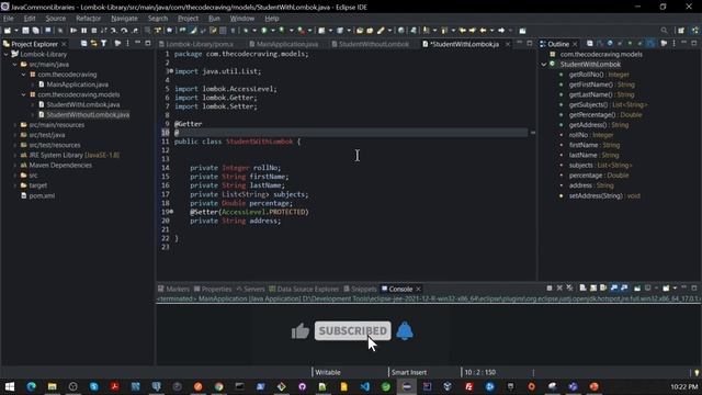 Project Lombok | How to generate Java constructors using lombok 05 смотреть онлайн