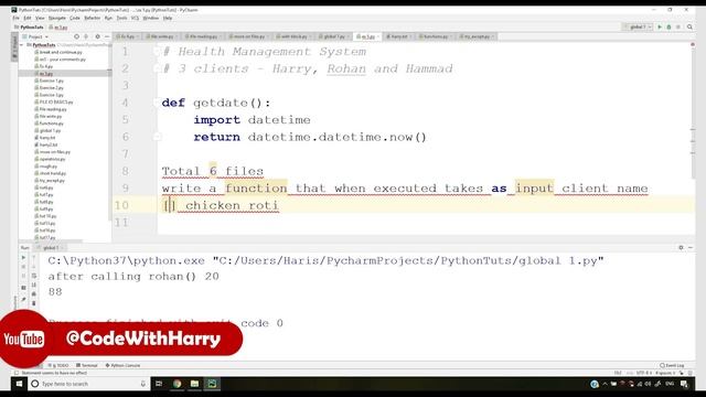 Exercise 5: Health Management System | Python Tutorials For Absolute Beginners In Hindi #32 смотреть онлайн