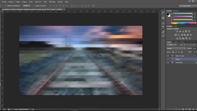 Adobe Photoshop CS6|Tutorial|How to make a triangle pixelation effect in photoshop with easy way смотреть онлайн