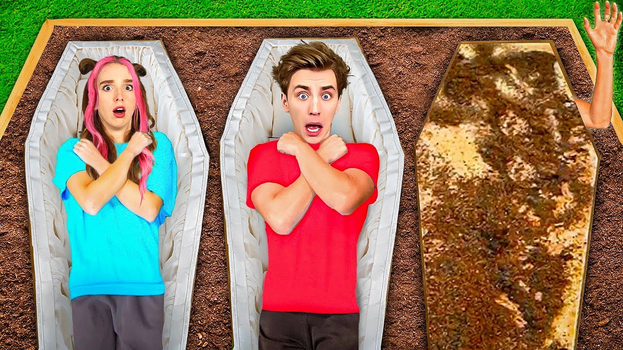 КТО ПОСЛЕДНИЙ ВЫЛЕЗЕТ ИЗ ГРОБА ! ЭКСТРЕМАЛЬНЫЙ ЧЕЛЛЕНДЖ смотреть онлайн