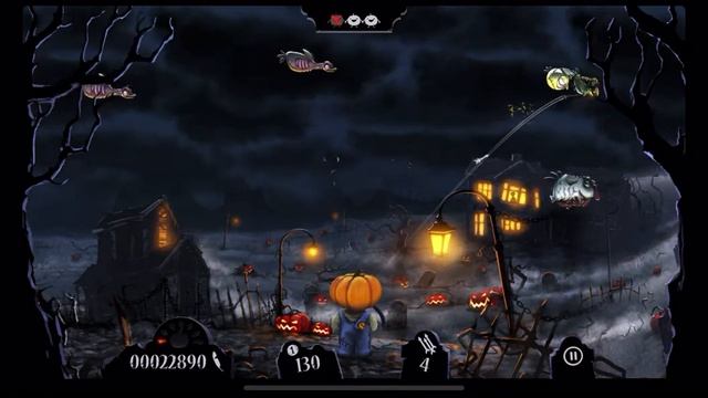 Shoot The Zombirds Halloween zombie pumpkinhead Jack Skellington Gameplay Walkthrough iOS Episode 1 смотреть онлайн