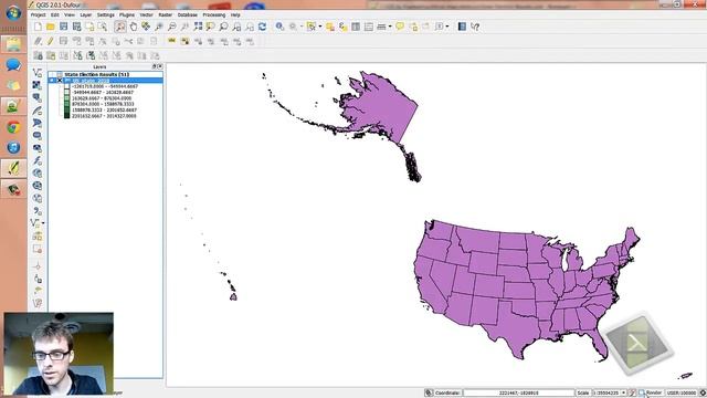 QGIS: how to make a chloropleth map (2012 presidential election style) смотреть онлайн