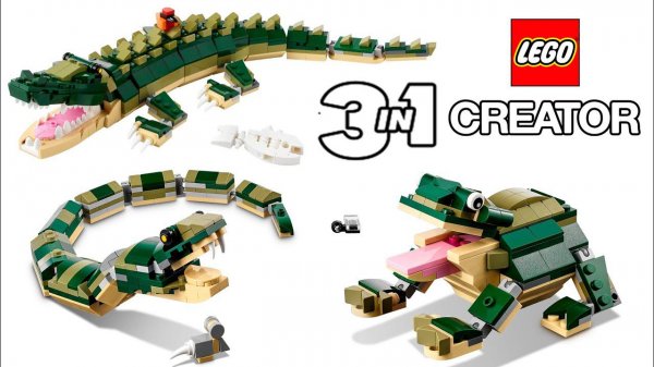 Lego Creator  31121  Crocodile  3in1  Speed Build Review