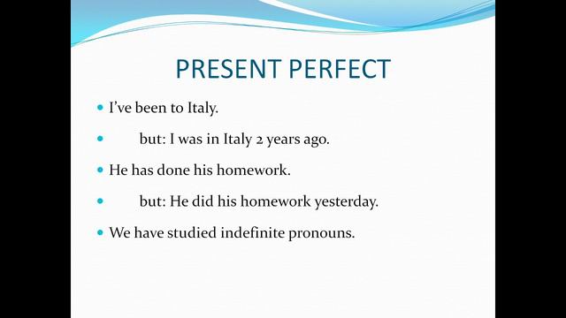 7 class present perfect смотреть онлайн